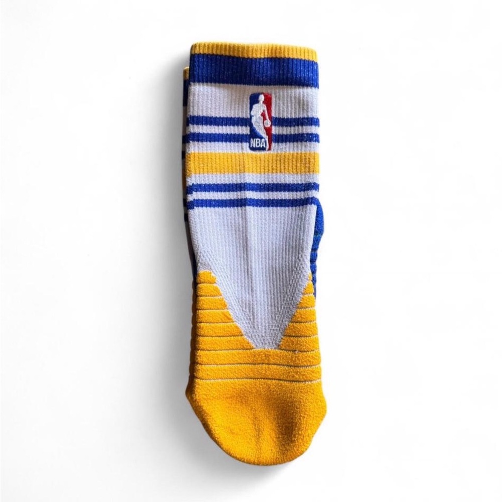 Stance NBA Golden State Warriors Crew Socks Boys Youth Large L Blue Yellow